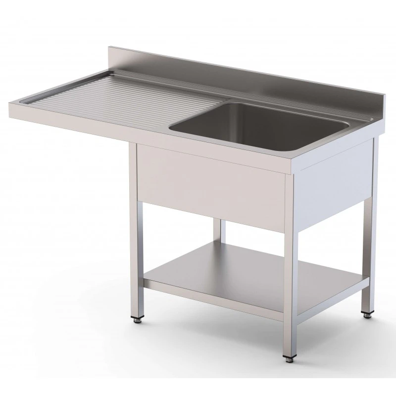 mobiliario-contract-fregadero 1 cuba izquierda para lavavajillas fondo 600 con estante 1200x600x850h mm is1612l1dw1